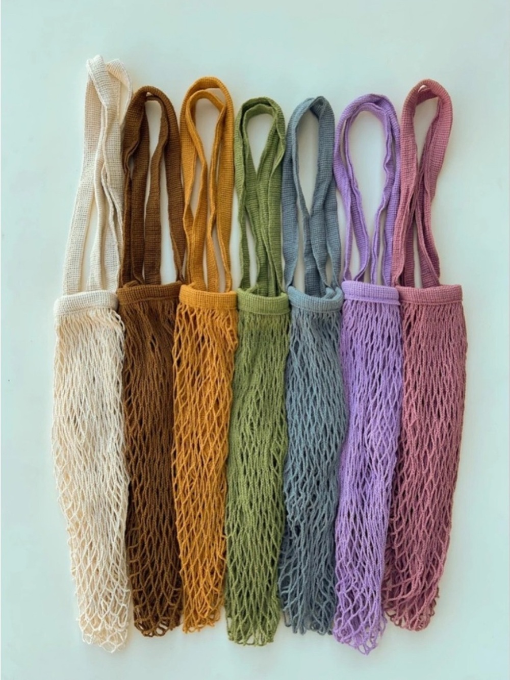 100% Cotton Reusable Mesh Market Bag